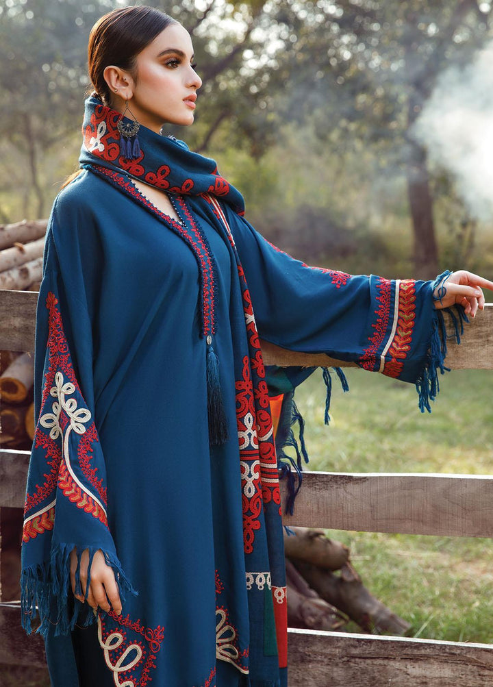 Mprints by Maria B Embroidered Linen Suits Unstitched 3 Piece MB22MW 3A - Winter Collection