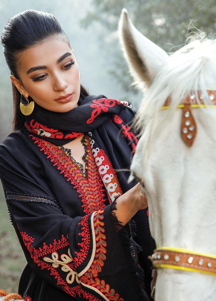 Mprints by Maria B Embroidered Linen Suits Unstitched 3 Piece MB22MW 3B - Winter Collection