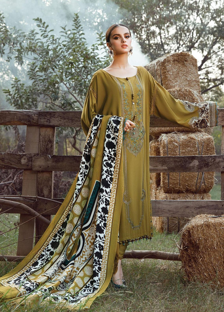 Mprints by Maria B Embroidered Karandi Suits Unstitched 3 Piece MB22MW 5A - Winter Collection