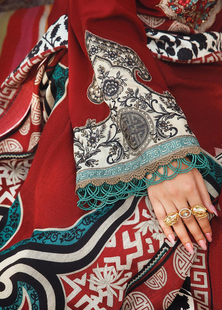 Mprints by Maria B Embroidered Karandi Suits Unstitched 3 Piece MB22MW 5B - Winter Collection