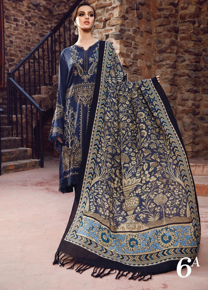 Mprints by Maria B Embroidered Linen Suits Unstitched 3 Piece MB22MW 6A - Winter Collection