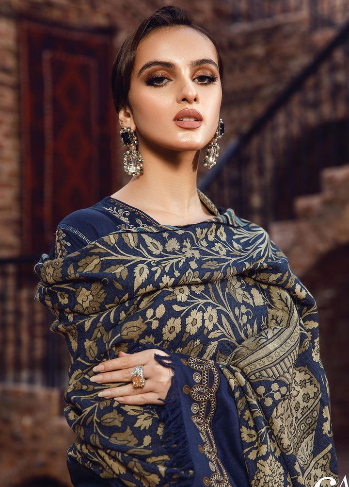 Mprints by Maria B Embroidered Linen Suits Unstitched 3 Piece MB22MW 6A - Winter Collection