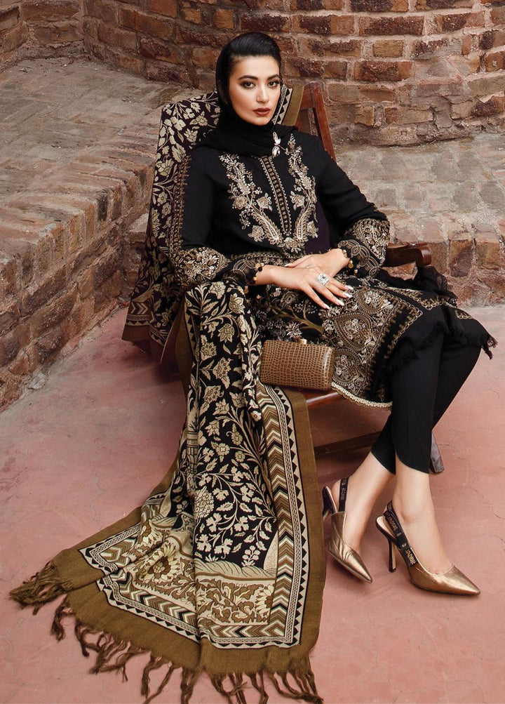 Mprints by Maria B Embroidered Linen Suits Unstitched 3 Piece MB22MW 6B - Winter Collection