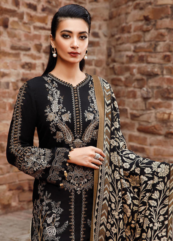Mprints by Maria B Embroidered Linen Suits Unstitched 3 Piece MB22MW 6B - Winter Collection