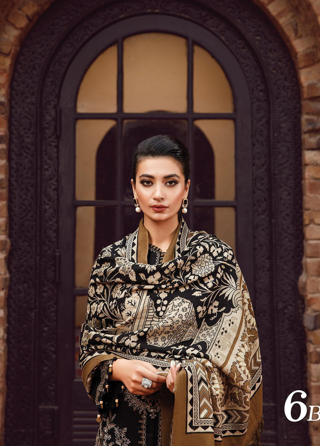 Mprints by Maria B Embroidered Linen Suits Unstitched 3 Piece MB22MW 6B - Winter Collection