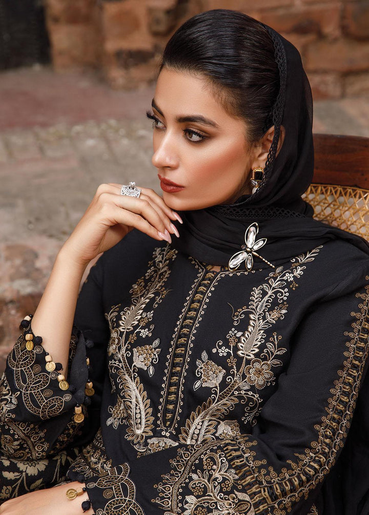 Mprints by Maria B Embroidered Linen Suits Unstitched 3 Piece MB22MW 6B - Winter Collection