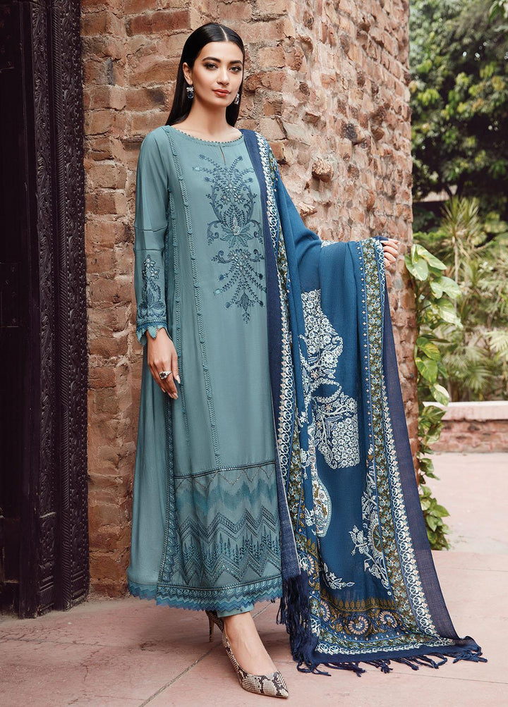 Mprints by Maria B Embroidered Cotail Suits Unstitched 3 Piece MB22MW 7A - Winter Collection