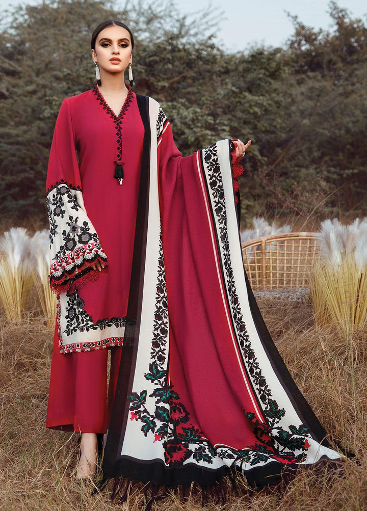 Mprints by Maria B Embroidered Karandi Suits Unstitched 3 Piece MB22MW 9B - Winter Collection