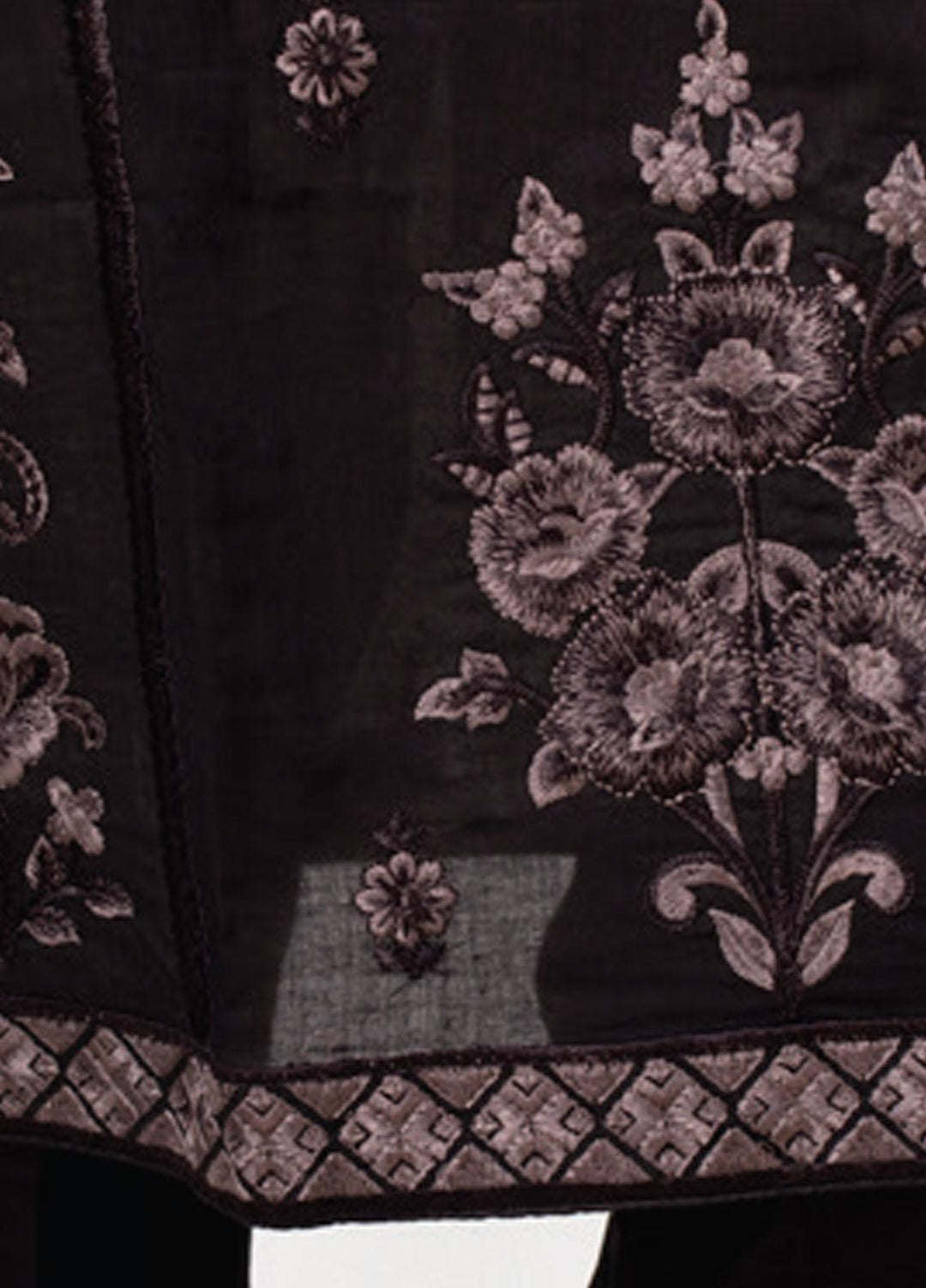 Dastaan By MTF Embroidered Lawn Suits Unstitched 3 Piece MTF21D 01 - Black & White Collection