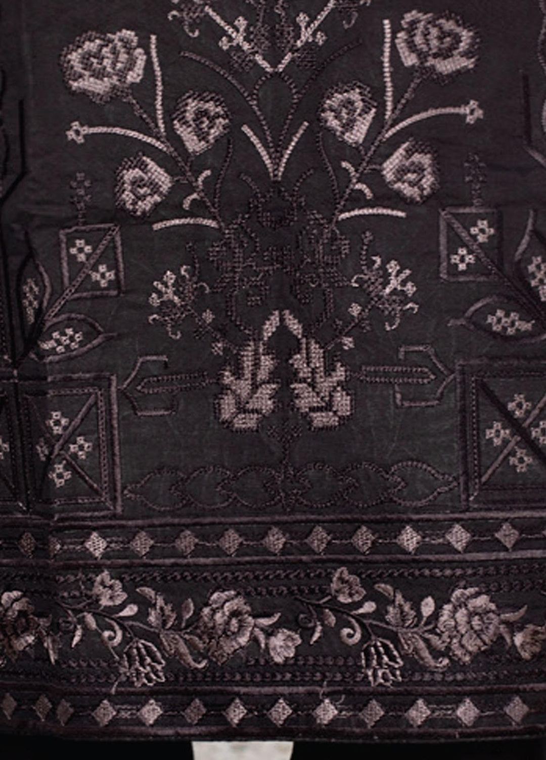 Dastaan By MTF Embroidered Lawn Suits Unstitched 3 Piece MTF21D 02 - Black & White Collection