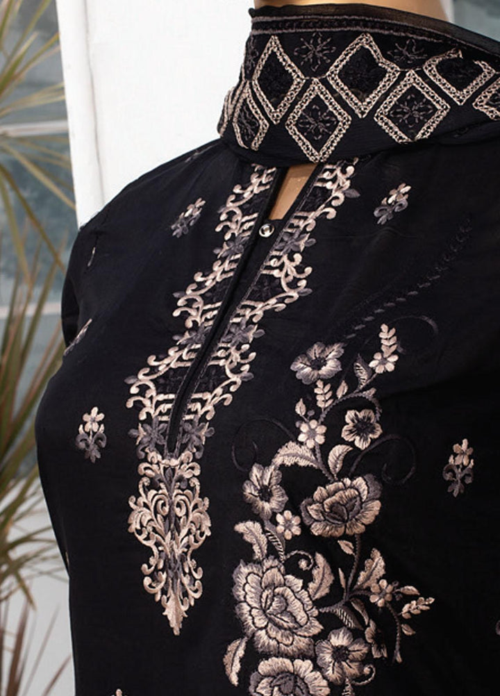 Dastaan By MTF Embroidered Lawn Suits Unstitched 3 Piece MTF21D 05 - Black & White Collection