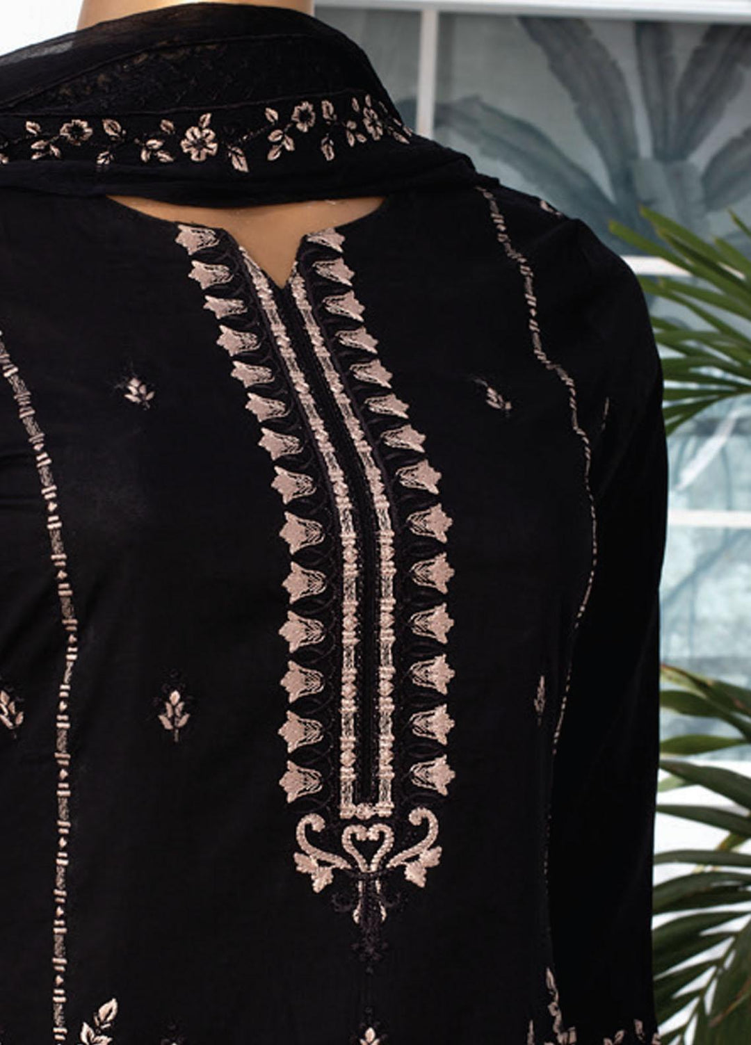 Dastaan By MTF Embroidered Lawn Suits Unstitched 3 Piece MTF21D 06 - Black & White Collection