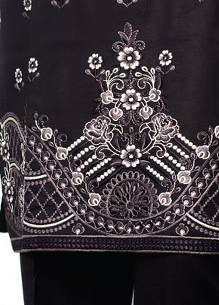 Dastaan By MTF Embroidered Lawn Suits Unstitched 3 Piece MTF21D 07 - Black & White Collection
