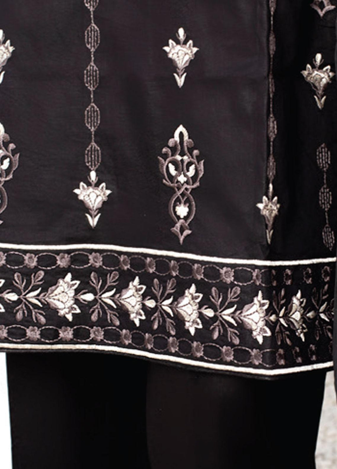 Dastaan By MTF Embroidered Lawn Suits Unstitched 3 Piece MTF21D 08 - Black & White Collection