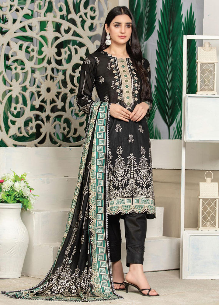 MTF Printed Lawn Suits Unstitched 3 Piece MTF21RS D-01 - Summer Collection