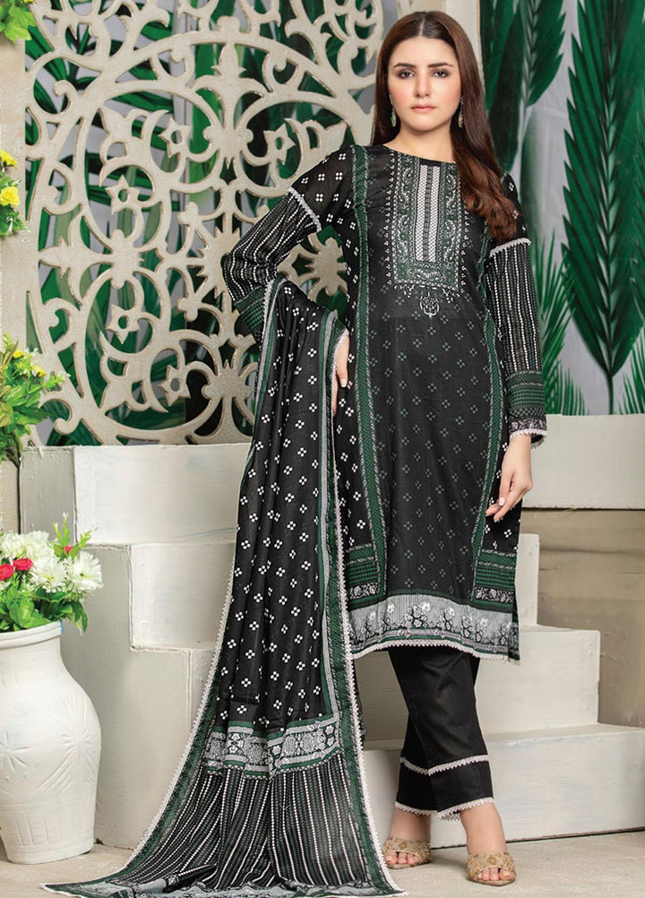 MTF Printed Lawn Suits Unstitched 3 Piece MTF21RS D-02 - Summer Collection