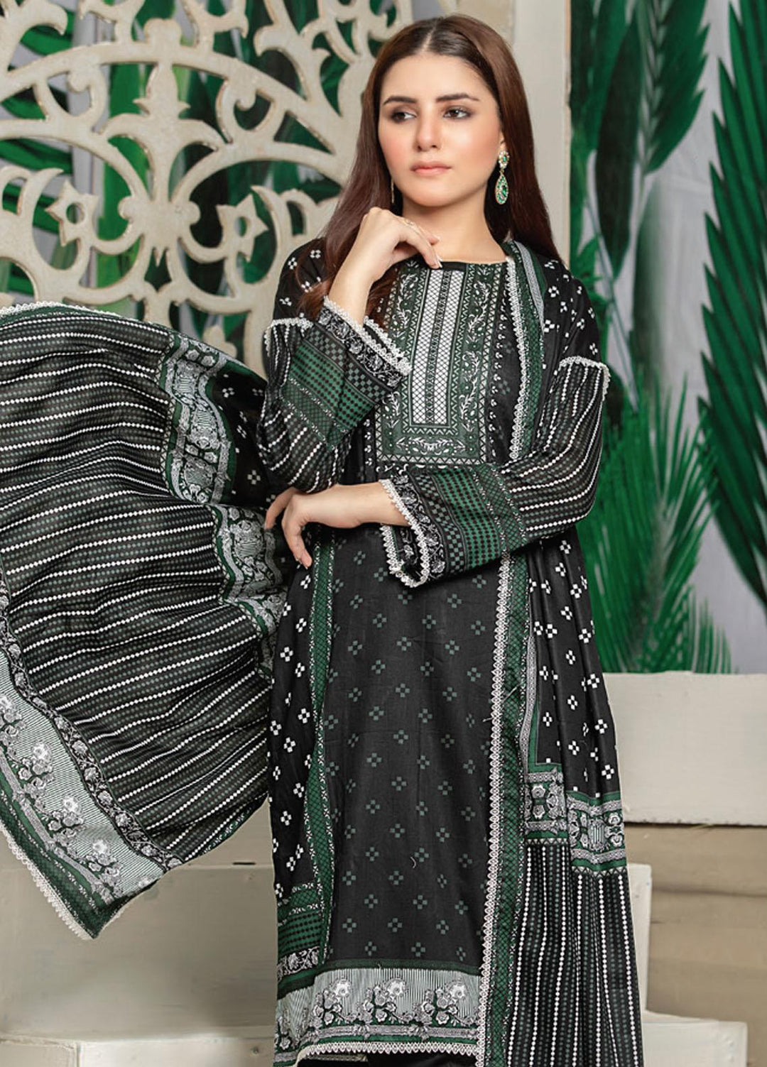 MTF Printed Lawn Suits Unstitched 3 Piece MTF21RS D-02 - Summer Collection