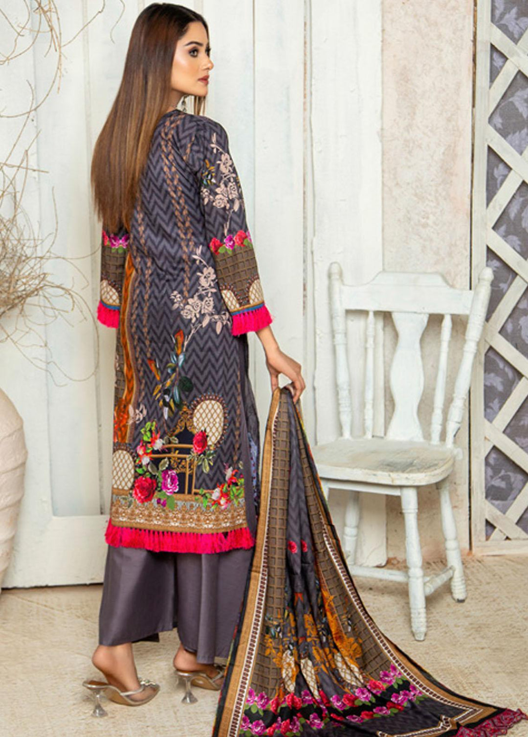 Prestige Signature By MTF Embroidered Lawn Suits Unstitched 3 Piece MTF22PS 01 - Summer Collection