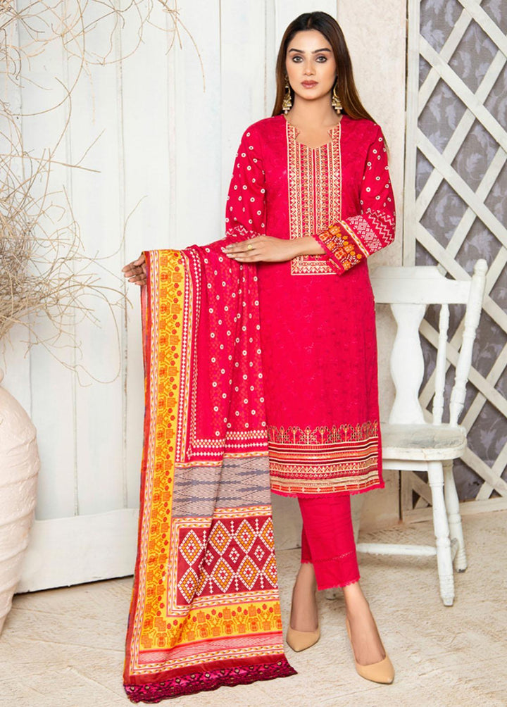 Prestige Signature By MTF Embroidered Lawn Suits Unstitched 3 Piece MTF22PS 02 - Summer Collection