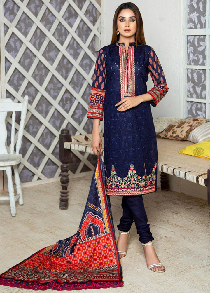 Prestige Signature By MTF Embroidered Lawn Suits Unstitched 3 Piece MTF22PS 03 - Summer Collection