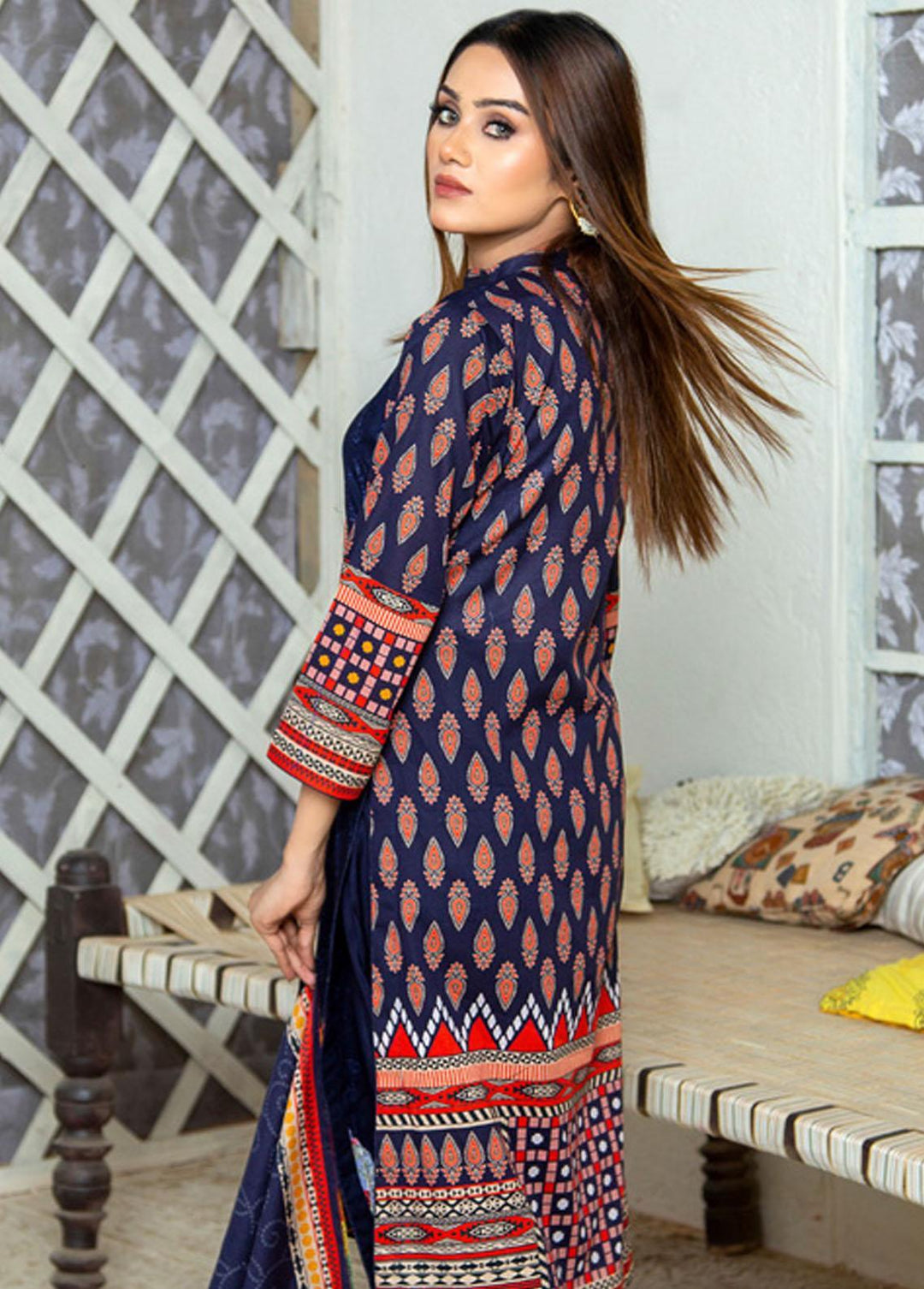 Prestige Signature By MTF Embroidered Lawn Suits Unstitched 3 Piece MTF22PS 03 - Summer Collection