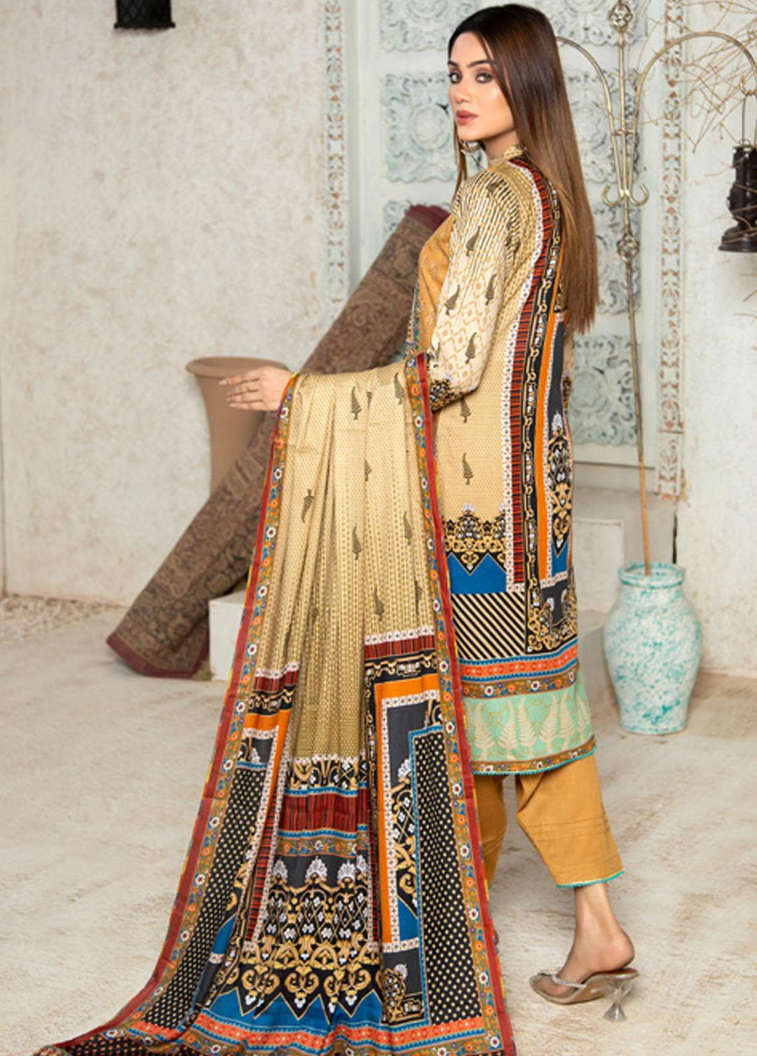 Prestige Signature By MTF Embroidered Lawn Suits Unstitched 3 Piece MTF22PS 04 - Summer Collection