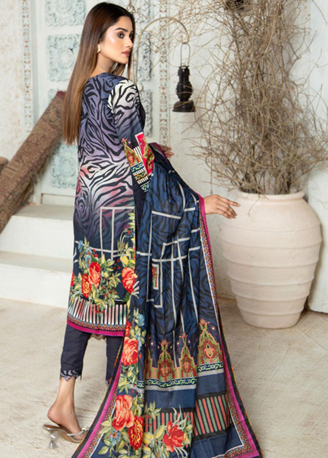 Prestige Signature By MTF Embroidered Lawn Suits Unstitched 3 Piece MTF22PS 05 - Summer Collection