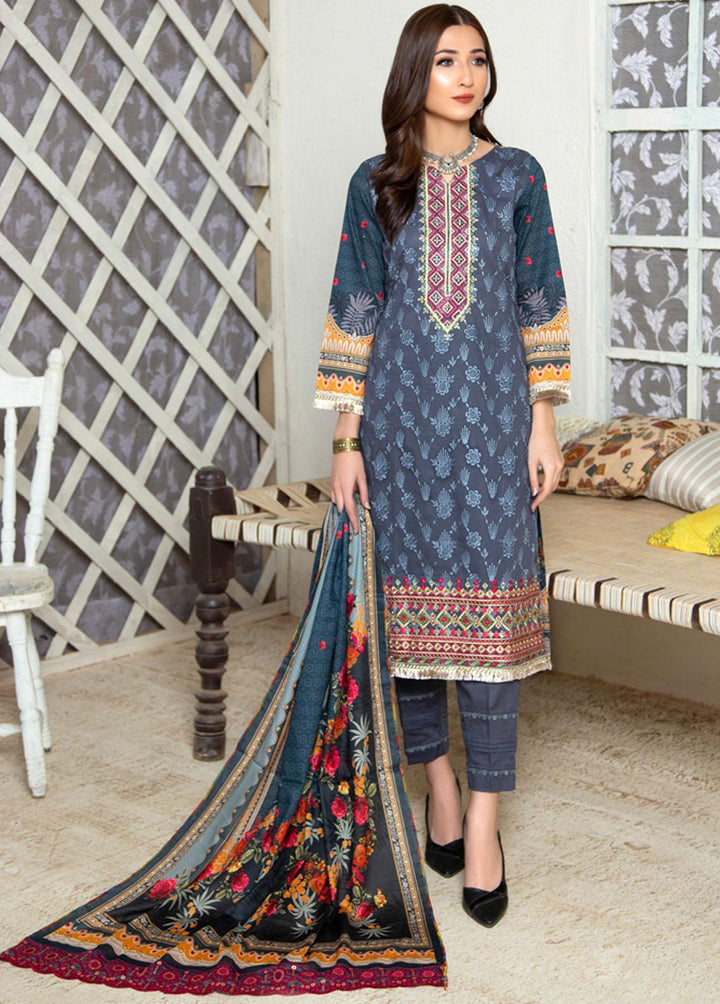 Prestige Signature By MTF Embroidered Lawn Suits Unstitched 3 Piece MTF22PS 07 - Summer Collection