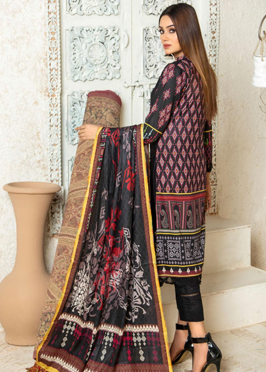 Prestige Signature By MTF Embroidered Lawn Suits Unstitched 3 Piece MTF22PS 08 - Summer Collection