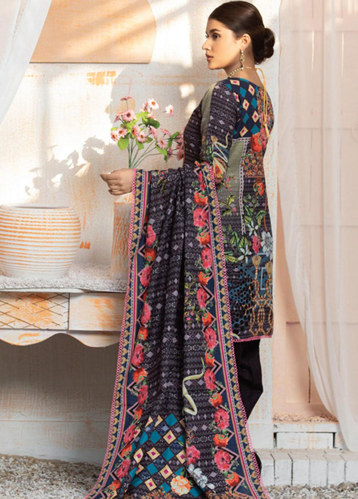 Winter Hues By MTF Embroidered Khaddar Suits Unstitched 3 Piece MTF21WH 01 - Winter Collection