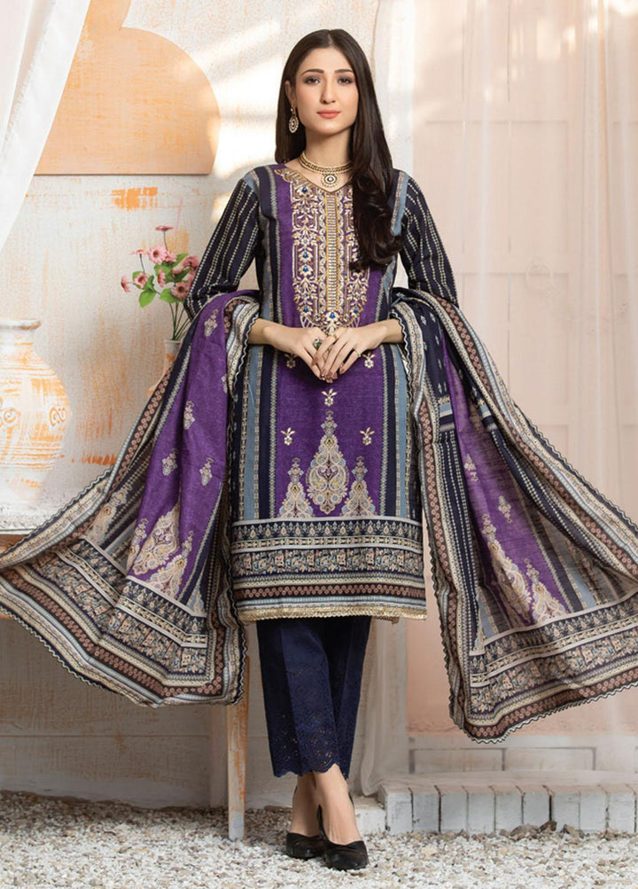 Winter Hues By MTF Embroidered Khaddar Suits Unstitched 3 Piece MTF21WH 03 - Winter Collection