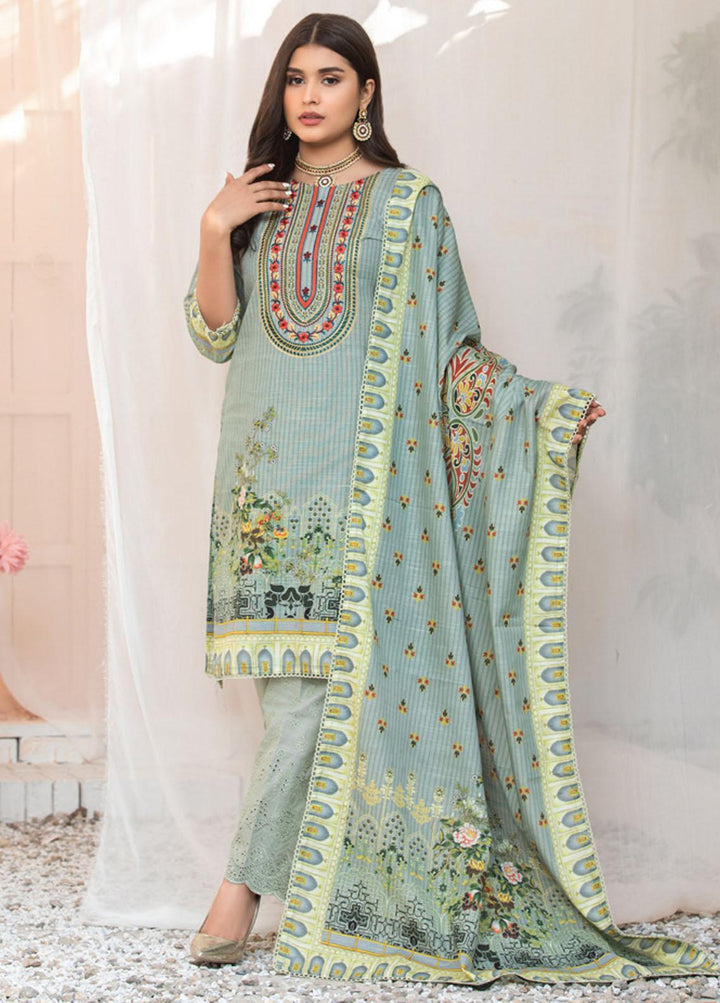 Winter Hues By MTF Embroidered Khaddar Suits Unstitched 3 Piece MTF21WH 09 - Winter Collection