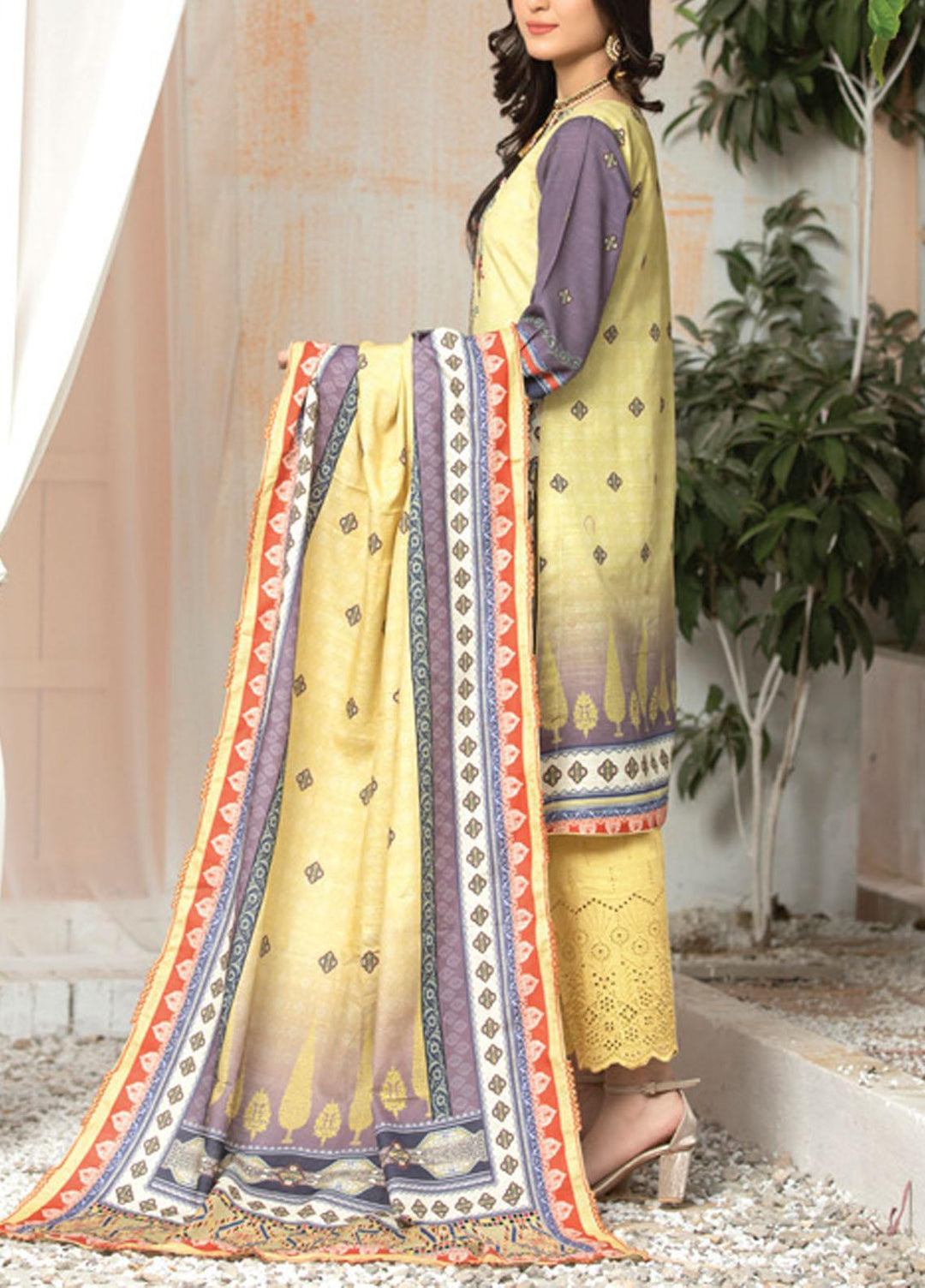 Winter Hues By MTF Embroidered Khaddar Suits Unstitched 3 Piece MTF21WH 02 - Winter Collection