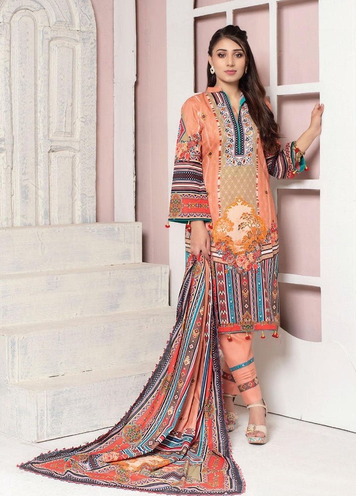 Casual Cool By MTF Printed Lawn Suits Unstitched 3 Piece MTF21CC 01 - Summer Collection