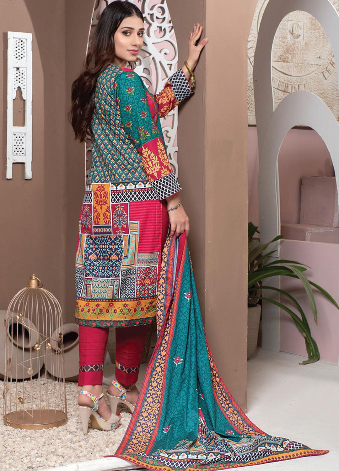 Casual Cool By MTF Printed Lawn Suits Unstitched 3 Piece MTF21CC 12 - Summer Collection