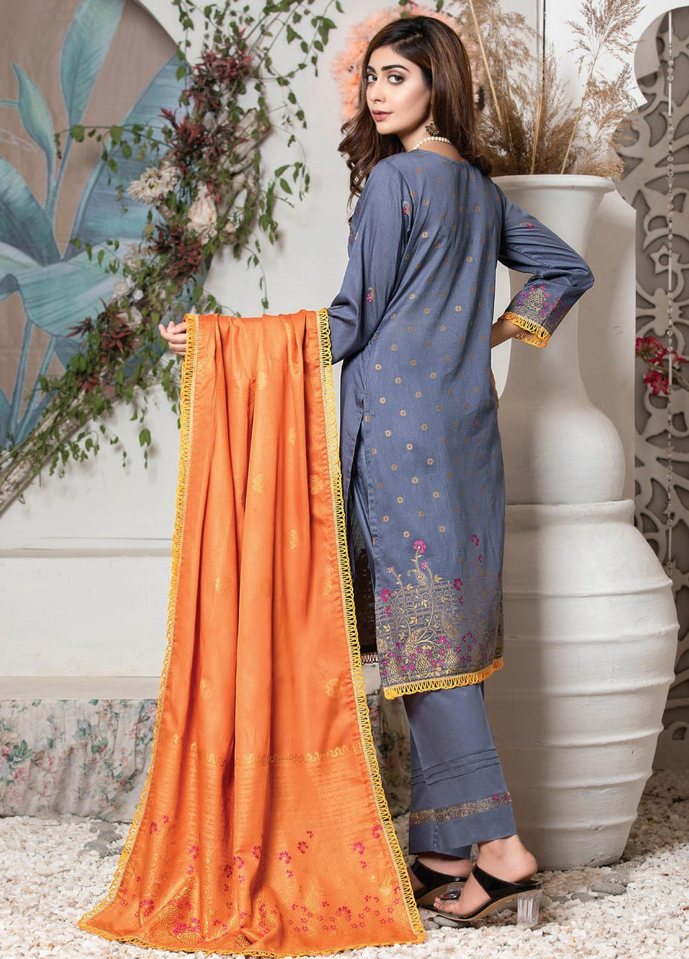 Imperial by MTF Embroidered Lawn Suits Unstitched 3 Piece MTF21I 03 - Summer Collection