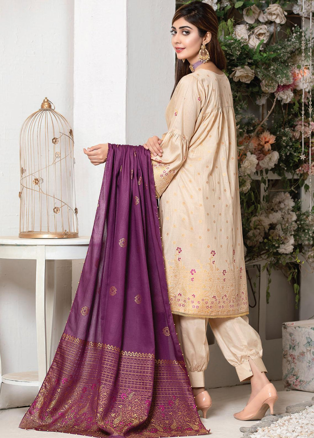 Imperial by MTF Embroidered Lawn Suits Unstitched 3 Piece MTF21I 06 - Summer Collection