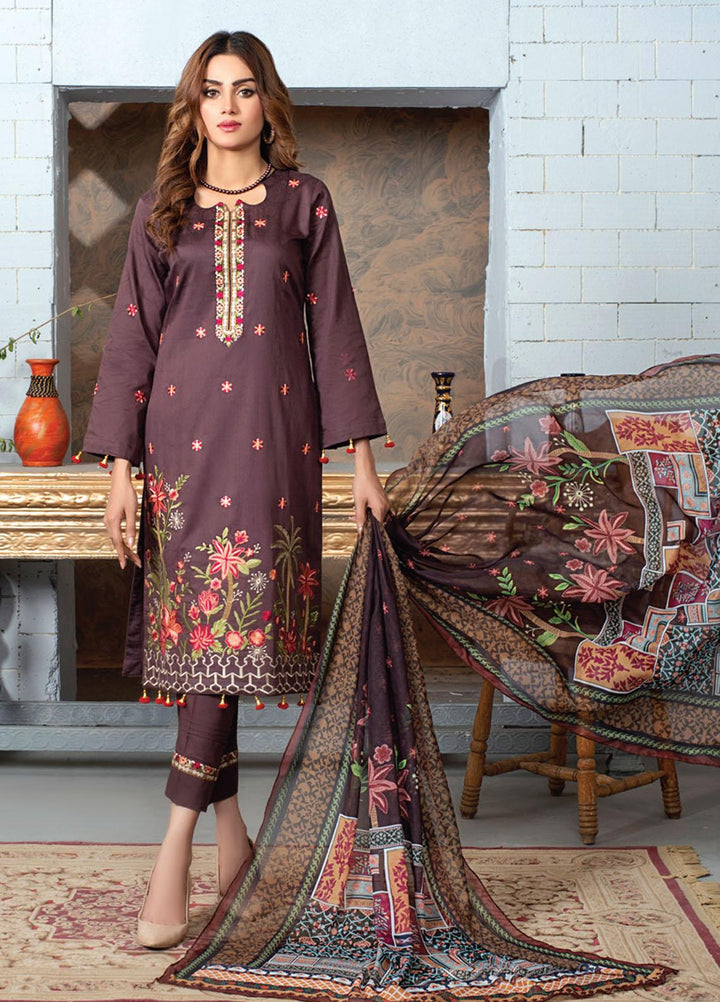 MTF Embroidered Lawn Suits Unstitched 3 Piece MTF21EE 04 - Summer Collection