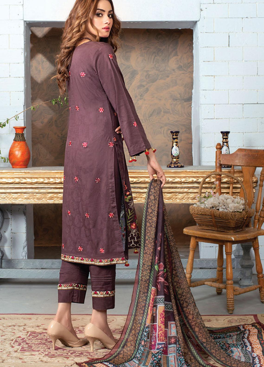 MTF Embroidered Lawn Suits Unstitched 3 Piece MTF21EE 04 - Summer Collection