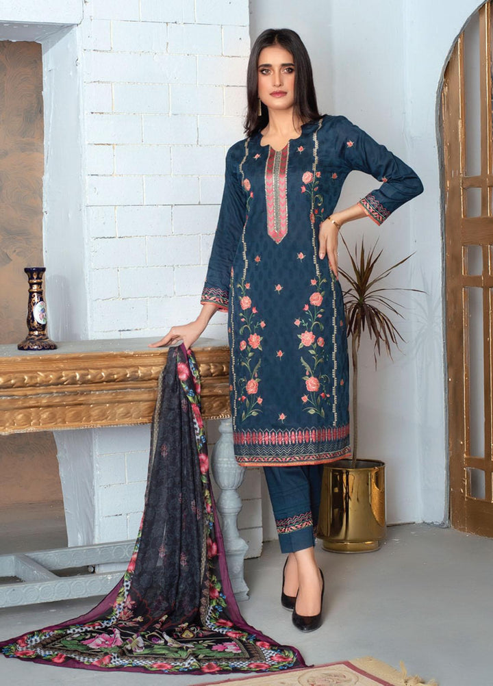 MTF Embroidered Lawn Suits Unstitched 3 Piece MTF21EE 06 - Summer Collection