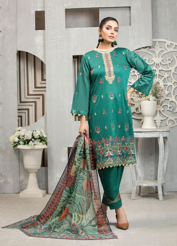Carnation By MTF Embroidered Lawn Suits Unstitched 3 Piece MTF21C 01 - Summer Collection