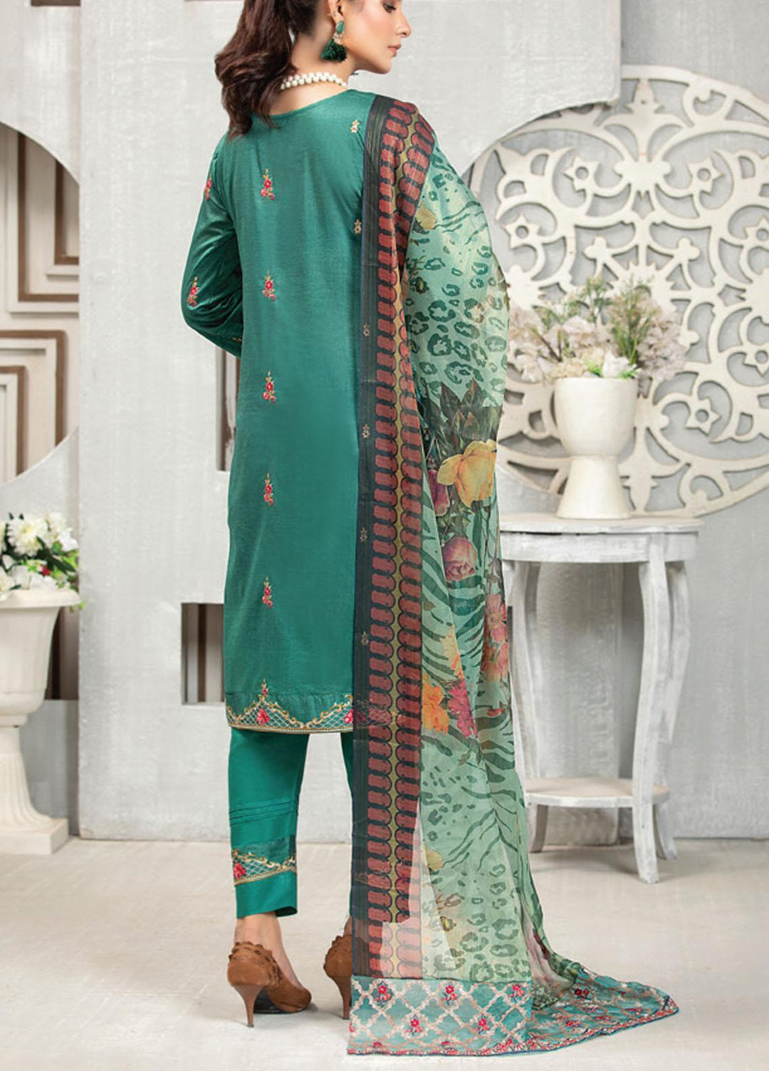 Carnation By MTF Embroidered Lawn Suits Unstitched 3 Piece MTF21C 01 - Summer Collection