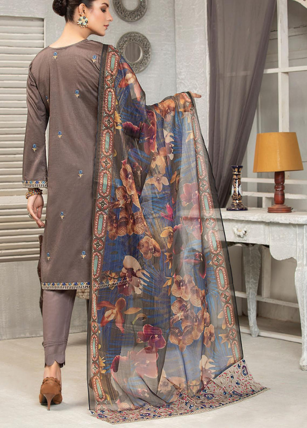 Carnation By MTF Embroidered Lawn Suits Unstitched 3 Piece MTF21C 04 - Summer Collection
