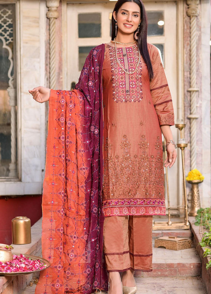 MTF Embroidered Lawn Suit Unstitched 3 Piece MTF22SI 02 - Summer Collection