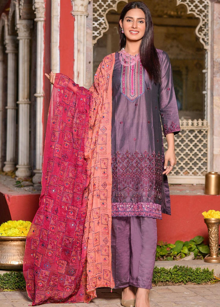 MTF Embroidered Lawn Suit Unstitched 3 Piece MTF22SI 04 - Summer Collection