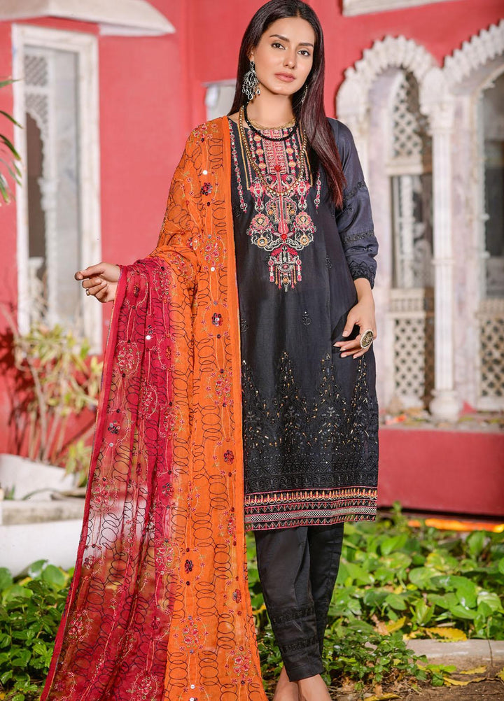 MTF Embroidered Lawn Suit Unstitched 3 Piece MTF22SI 05 - Summer Collection