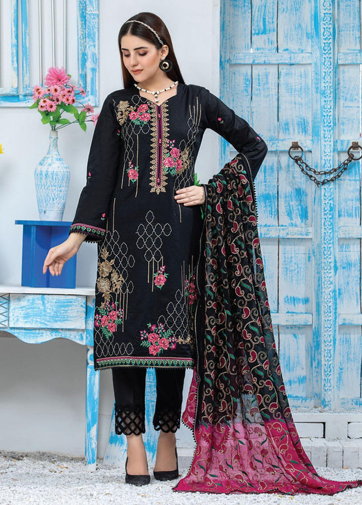 Soire By MTF Embroidered Cambric Suits Unstitched 3 Piece MTF21S 3 - Winter Collection