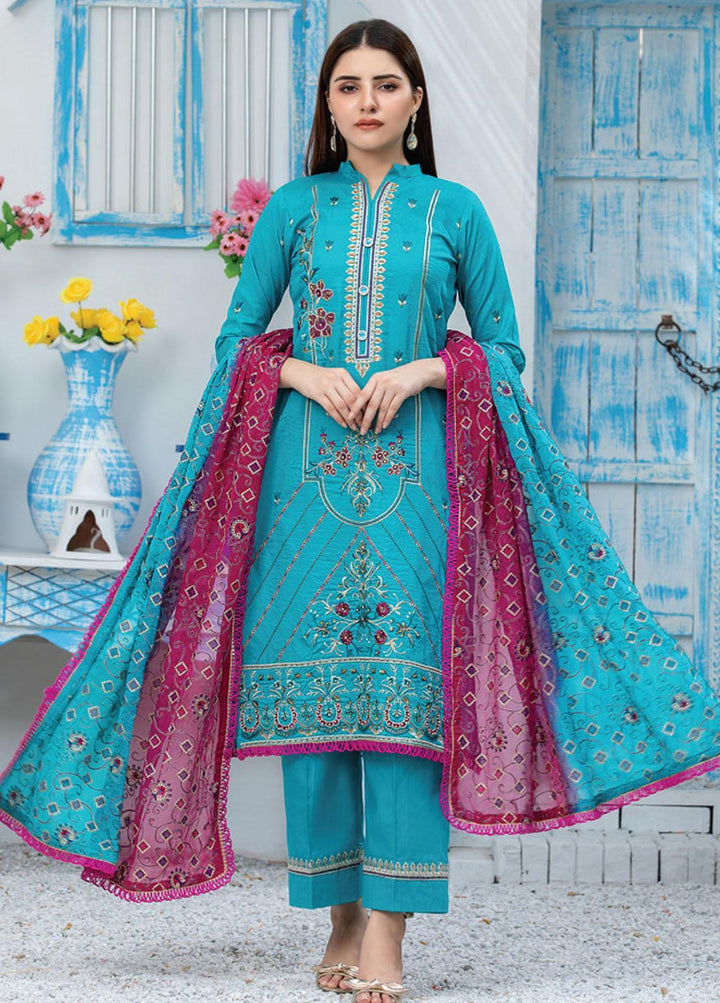 Soire By MTF Embroidered Cambric Suits Unstitched 3 Piece MTF21S 4 - Winter Collection
