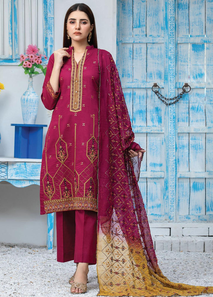 Soire By MTF Embroidered Cambric Suits Unstitched 3 Piece MTF21S 5 - Winter Collection