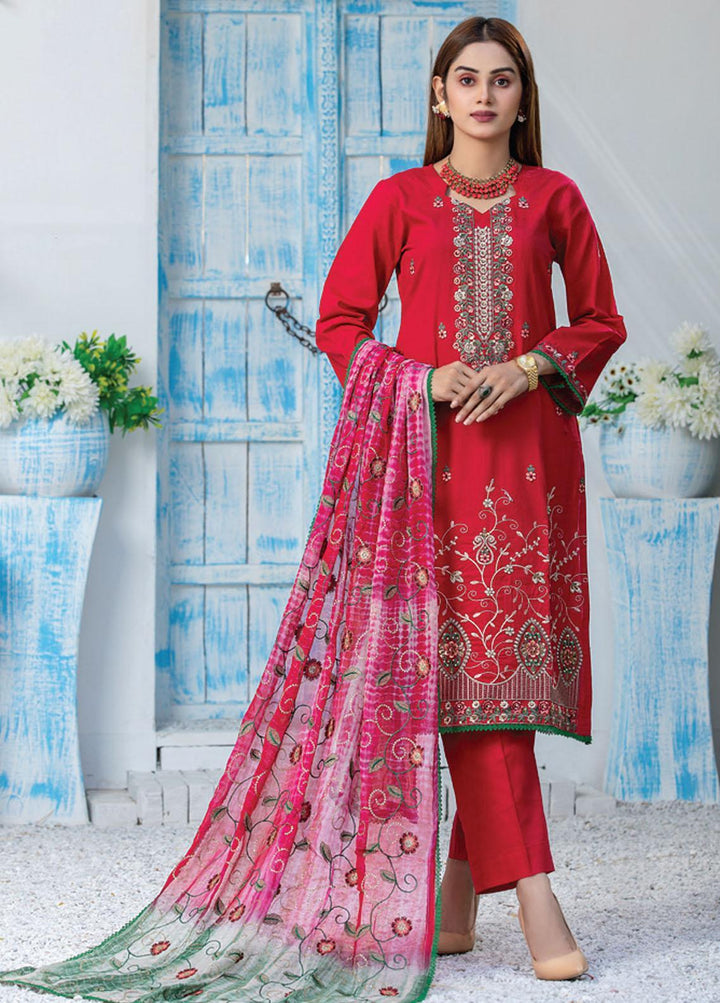 Soire By MTF Embroidered Cambric Suits Unstitched 3 Piece MTF21S 8 - Winter Collection